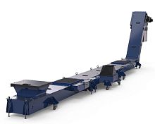 CNC machine tool conveyor system chip