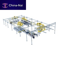 Conveyor system for the food and beverage industry HLS XLpartsdistributionfor small parts