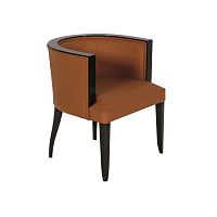 Art Deco armchair ST030fabricleatherwalnut