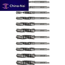 Dental implantology drill bit stainless steelmarking
