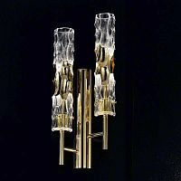Contemporary wall light BAMBOO outdoormetalMurano glass