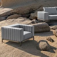 Contemporary armchair CostierapolypropyleneteakFSC certified