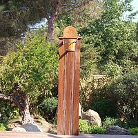 Bucket shower woodengarden