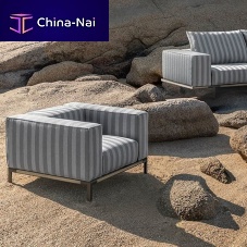 Contemporary armchair CostierapolypropyleneteakFSC certified