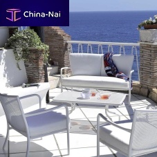 Contemporary sofa ATHENAgardenacrylic fabricwhite