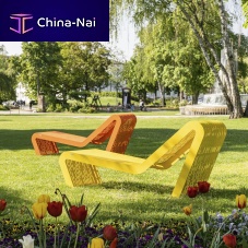 Contemporary sun lounger Chalidor 700powder-coated steelstainless steelfor public space