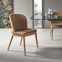 Contemporary chair CLEVELANDindoorfabricmetal base