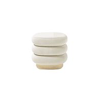 Contemporary stool TURNER velvetash basepolished brass base