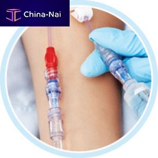 Straight infusion connector Neutron®with hemostasis valve