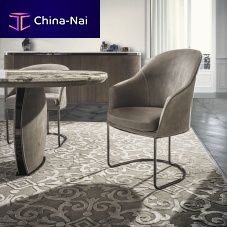 Contemporary chair LILY indoorfabricmetal base