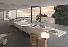 Outdoor kitchen K-IN / K-OUTcontemporarystonestainless steel