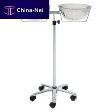 Double bin surgical basin stand 22200trolley-mounted