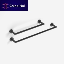 1-bar towel rack Chicagowall-mountedstainless steelblack