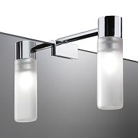 Contemporary wall light LP17Nchromed metalcylindricalbathroom