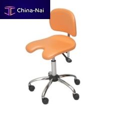 Dental stool FD-215, FD-235height-adjustablewith backreston casters