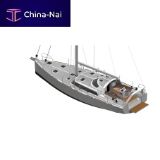 Cruising sailboat 44.2with center cockpitwith deck saloonwith bowsprit