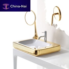 Countertop washbasin AZALEA ceramicwith mirror1-hole