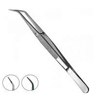 Dental tweezers 64-479-150graspingreusablebent