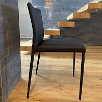Contemporary chair FUSIONindoorleatherleather base
