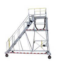 Fueling stepladder for airplane