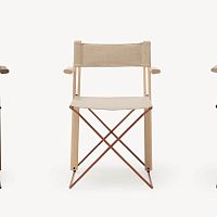 Contemporary chair Bacchetteindoorfabricleather