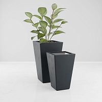 Polyester plant pot ARESpolystyrenefiberglassresin