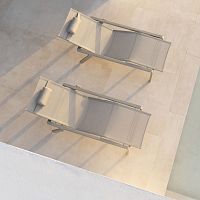 Contemporary sun lounger ALURABatyline®aluminumstackable