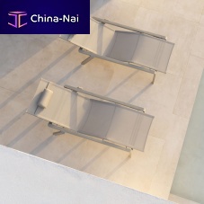 Contemporary sun lounger ALURABatyline®aluminumstackable