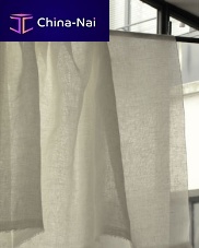 Plain sheer curtain fabric CANIGO linen