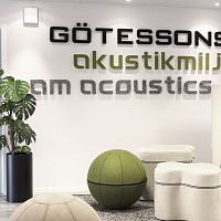 Acoustic wall panel SOUND OFF LETTERSfoampolyester3D