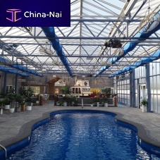 Glass roof system metal profilecommercial