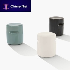 Contemporary side table AZUceramicceramic baseround
