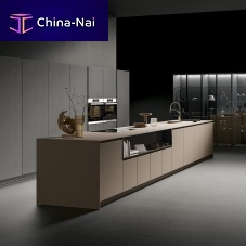 Contemporary kitchen CX 12glassnatural stonestainless steel