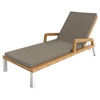 Contemporary sun lounger BELIZESunbrella®teakaluminum