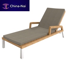 Contemporary sun lounger BELIZESunbrella®teakaluminum
