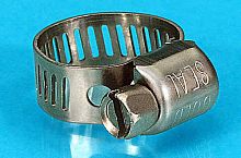 Stainless steel hose clamp CLP seriesworm-driveperforated bandreusable