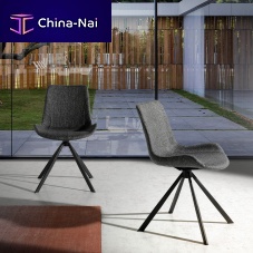 Contemporary chair 4071indoorfabricpainted steel base