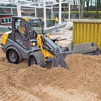 Rubber-tired loader AX 1000for constructiondieselarticulated
