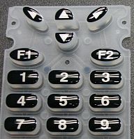 15-key keypad siliconefor access control