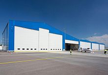 Sliding hangar door NK2 foldingfor aircraftautomatic