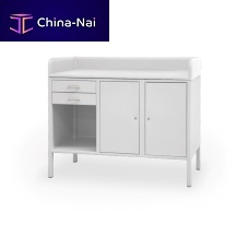 Pediatric examination table 10.ME.1872manualfixed-heightwith storage unit