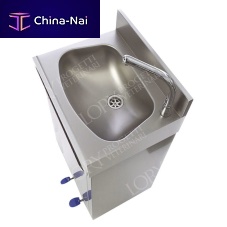 1-station surgical sink LAV001 stainless steelfoot-operated