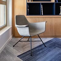 Contemporary armchair HAUTEVILLEconcretemetalconcrete