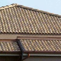 Barrel roof tile COPPOGOLDcurvedlargeconcrete