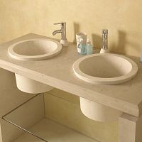 Countertop washbasin BORRZEstonewith counterdouble