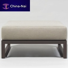 Contemporary pouf SPIKESSunbrella®aluminumsquare