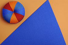 Contemporary pouf PIETROfabric