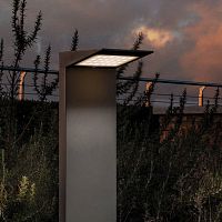 Garden bollard light LD0402contemporarycast aluminumpolycarbonate