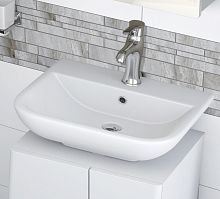 Wall-mounted washbasin SVWH50BA1ceramicrectangularcontemporary