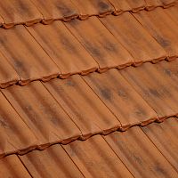 Interlocking roof tile DELTA 10 STE FOYplainlargeclay